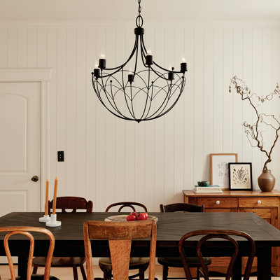 6 - Light Dimmable Empire Chandelier