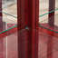 Glass Cabinet Lighted Corner Cabinet Corner Display Curio Cabinet-1609665304