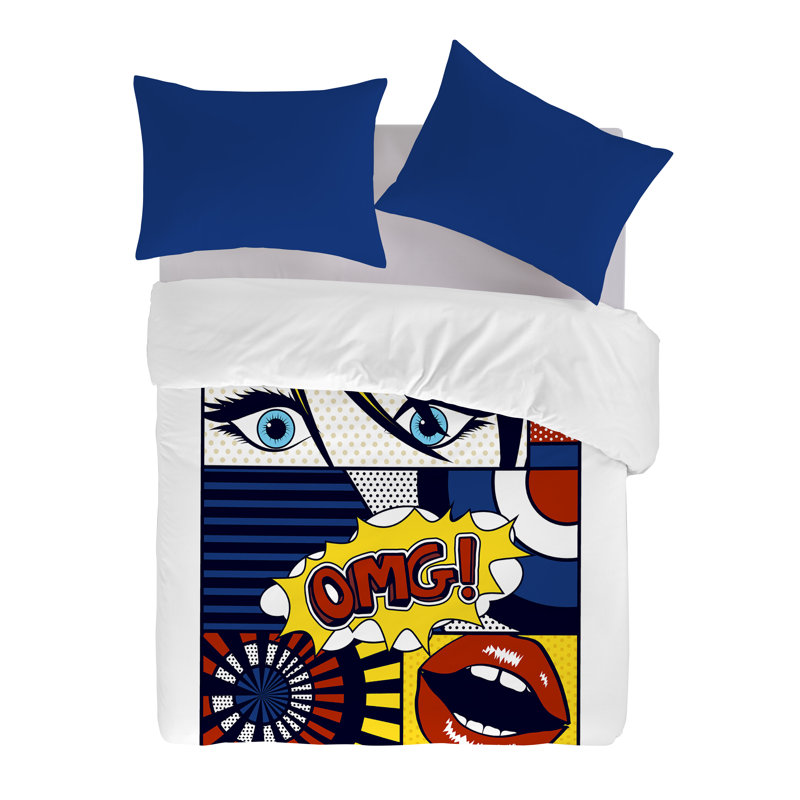 Ensemble de housse de couette en coton 3 pièces Gouchee Home Comics