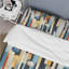 Ensemble de housse de couette à rayures Retro Futurism Striped Pattern I-935614200