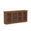 Buffet moderne de 66 po avec portes en verre et tablettes réglables-1661446730