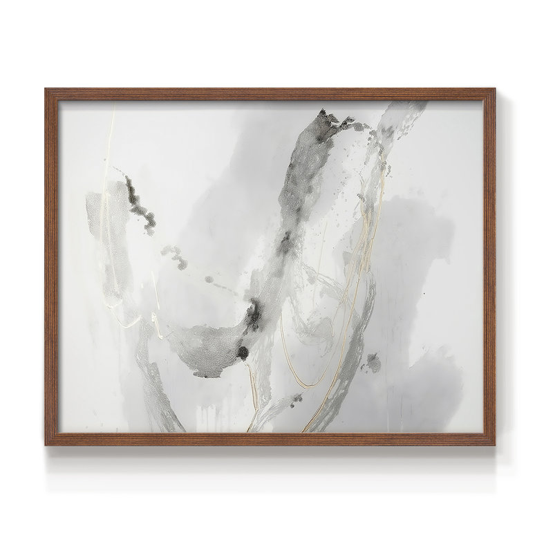 Abstract Series-XXXVII -Framed Print - Restickable, Noyer, H 22 po x l 28 po