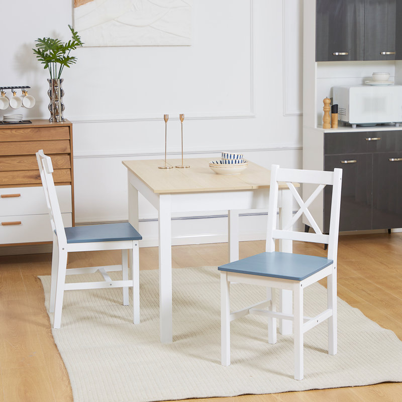 Upholstered Dining Chair, White, White, White