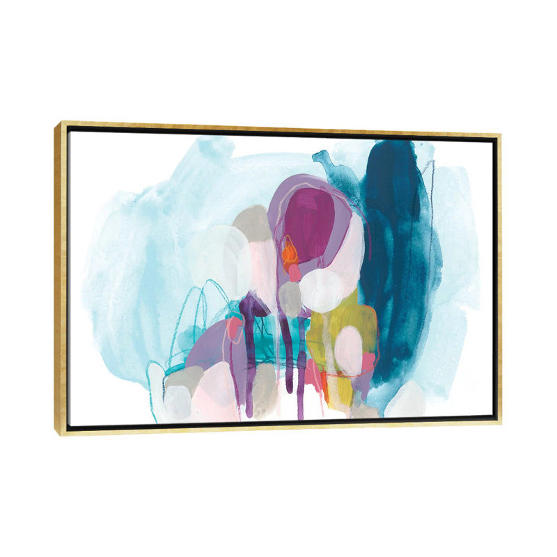 «Colorful Orbit III», reproduction d'art sur toile encadrée, H 26 po x l 40 po, Toile à cadre flottant sans passe-partout