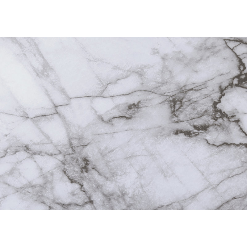 5 avec surface blanche semblable au marbre et métal noir pour l'organisation moderne en stratifié de marbre pour bureau