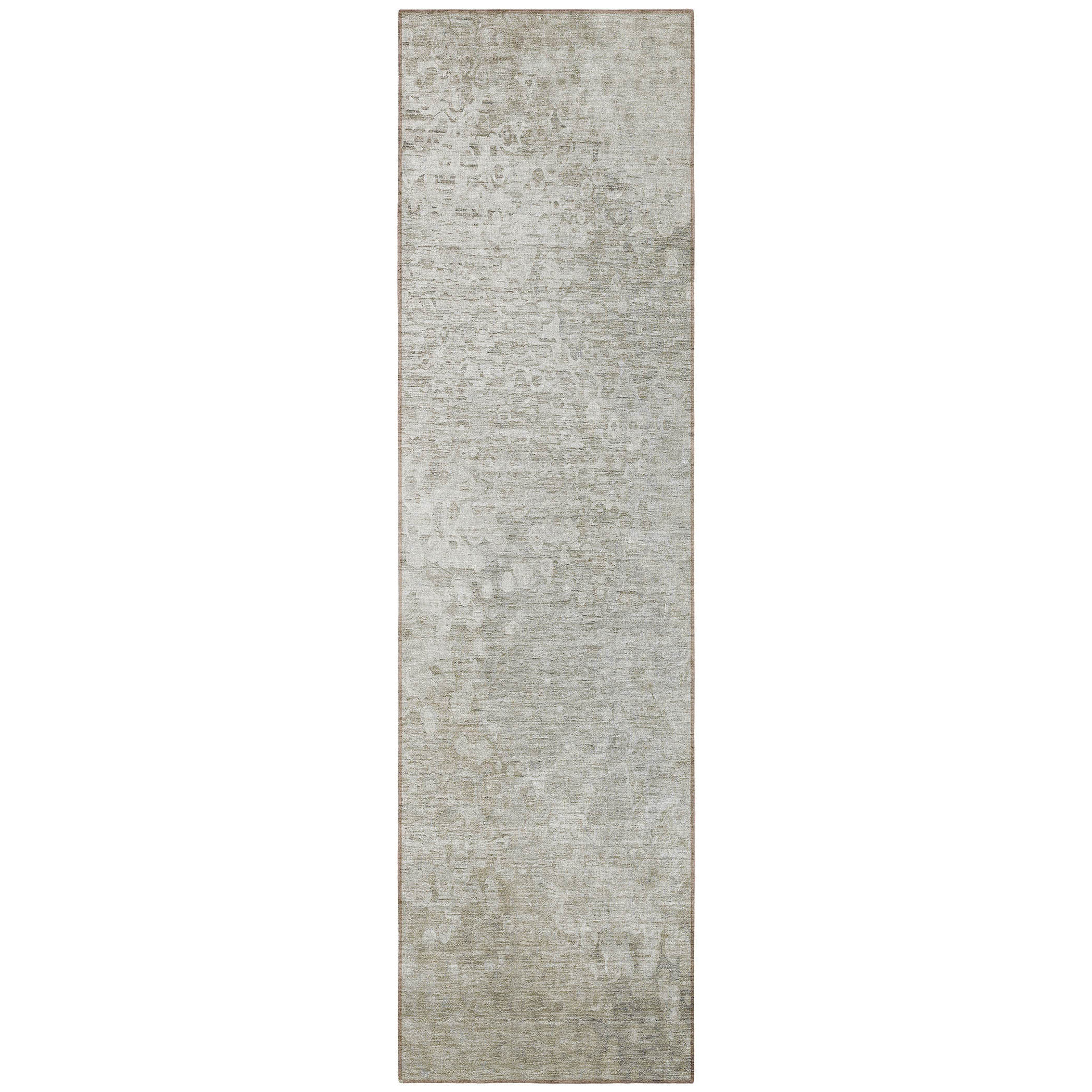 HomeRoots 8' Runner Beige Washable Non Skid Indoor Outdoor Runner Rug ...