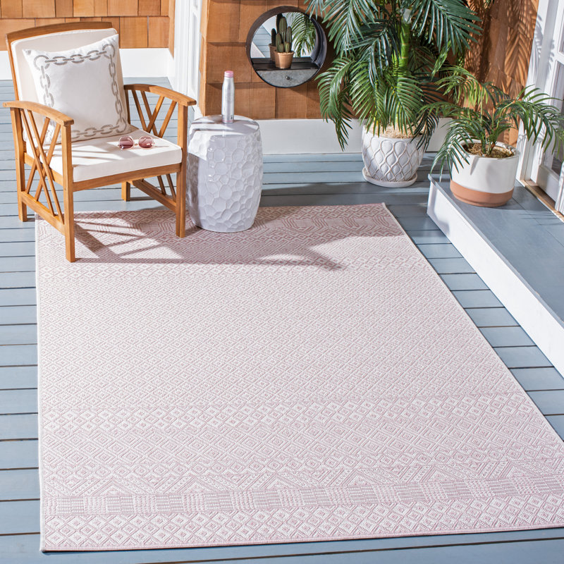 Althia Performance Geometric Indoor/Outdoor Area Rug, Rectangle 9' x 12'