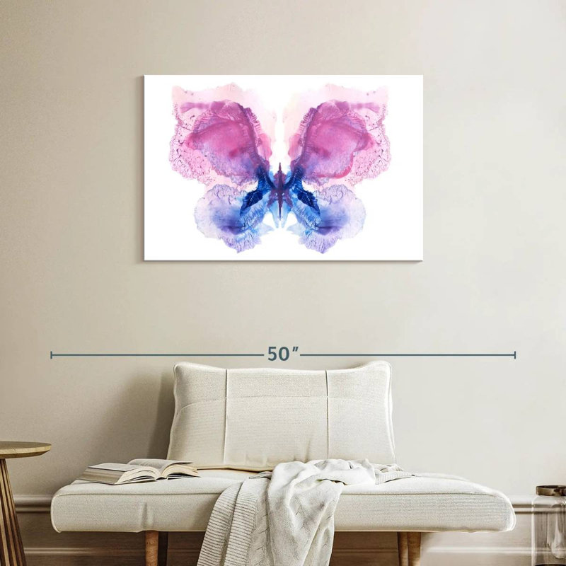 Brampt Fantastic Abstract Butterfly, 24" H x 36" W