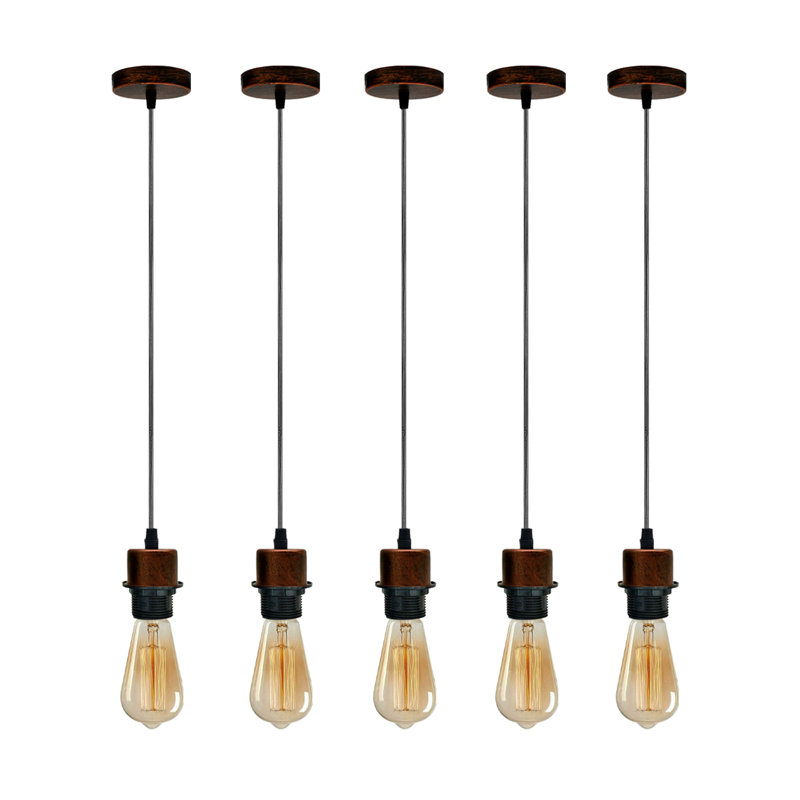 Bismarck 5 - Light Single Pendant, Yes, Rustic Red
