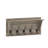 Nariaki Wall Mounted Solid Pine Wood Storage Rack with Upper Shelf and 5 Hanging Hooks-2027361638