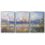 "Vétheuil dans le brouillard" par Monet, reproduction sur toile 3 pièces-534809676-534809679