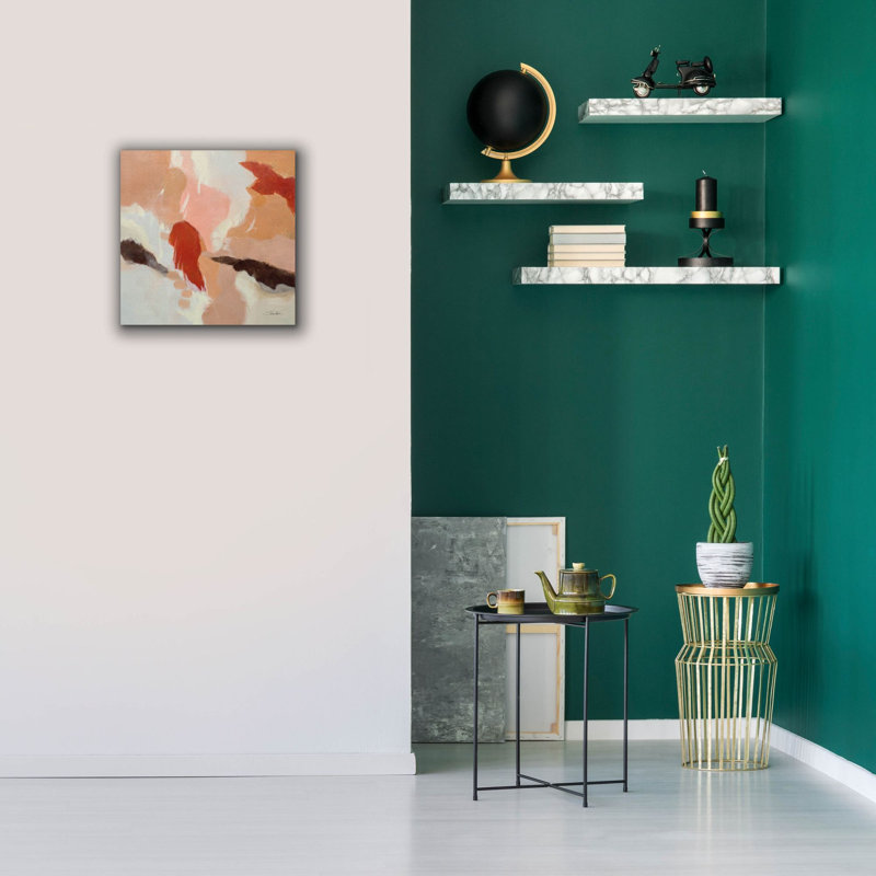  «African Steps» par Silvia Vassileva, art mural sur toile, 18 po x 18 po