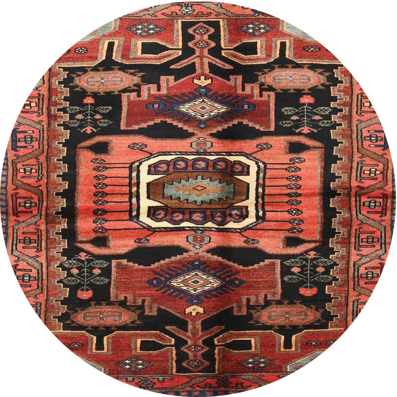 Oriental Indoor Rug, Round 5'