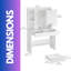 Annecia Dressing Table with Mirror