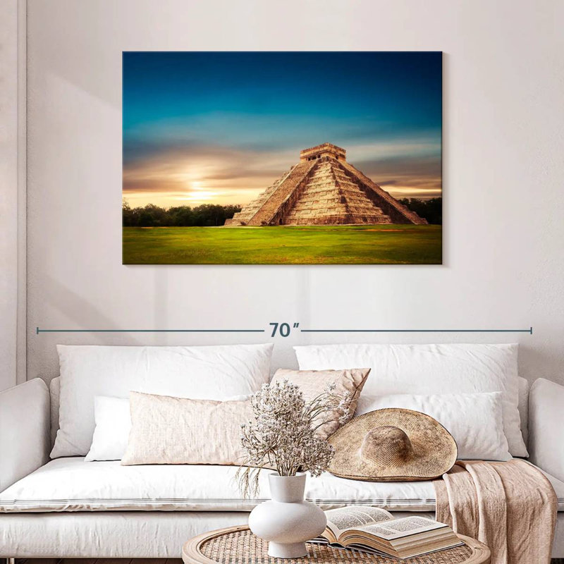 Adella Chichen Itza Pyramid, 30" H x 45" W