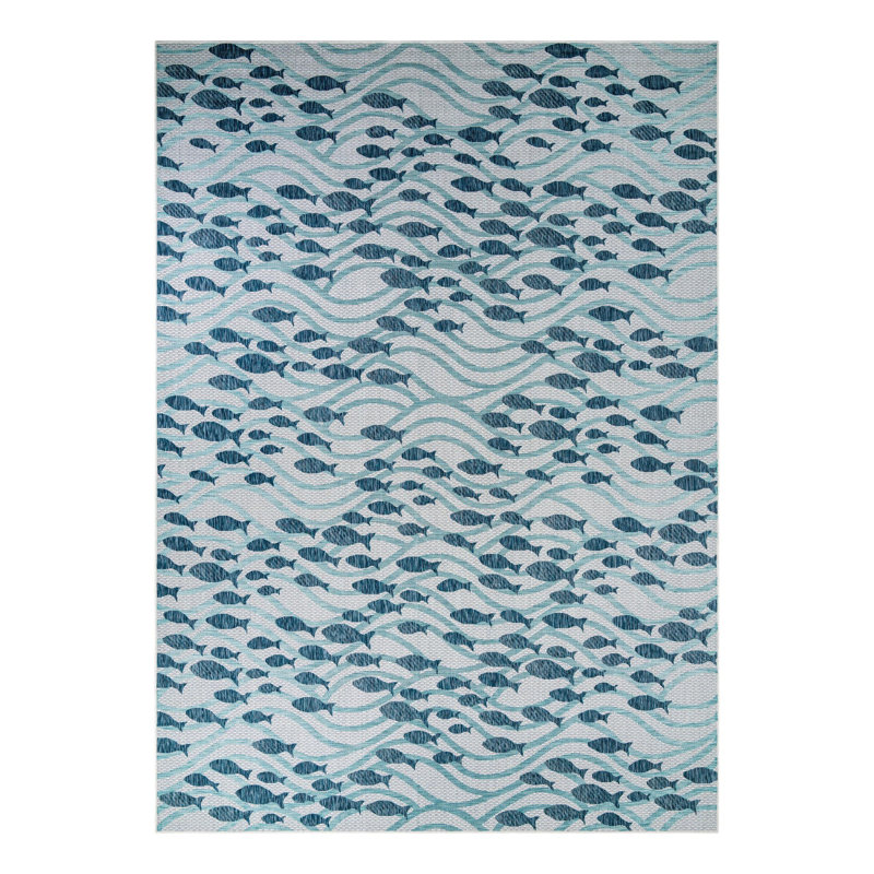 Tapis intérieur / extérieur d'extérieur Coastal, Rectangle 10 pi x 14 pi 1 po