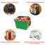 Bacs de rangement de 18 gallons avec couvercles - Rouge et vert