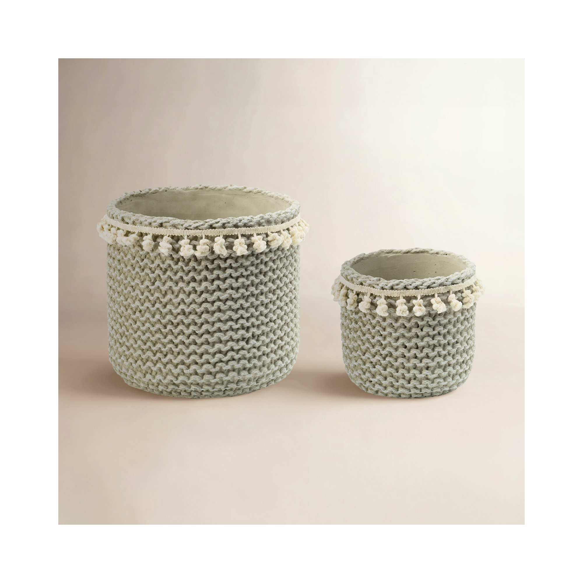 Bea Pot Planter - Set of 2, 10" H x 10.5" W x 10.5" D
