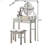 Moniys Wood Moniya Makeup Vanity Table And Stool Set-848789509