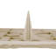 Pavés décoratifs avec piquets 4 pièces 15,5 x 15,5 po beige