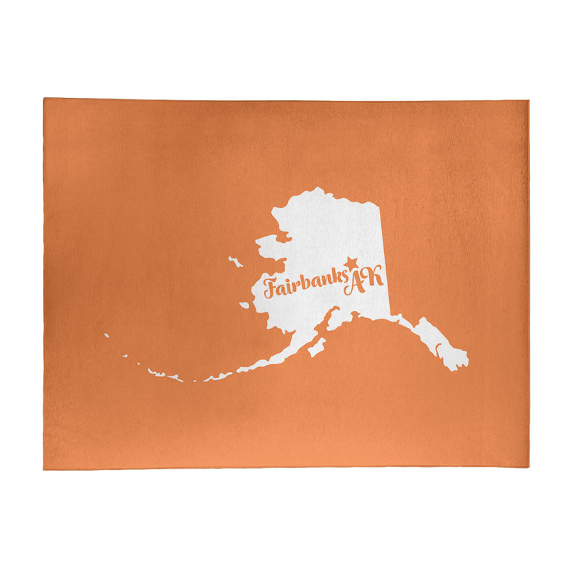 Tapis en poly-chenille fairbanks alaska, Rectangle 9 pi x 12 pi