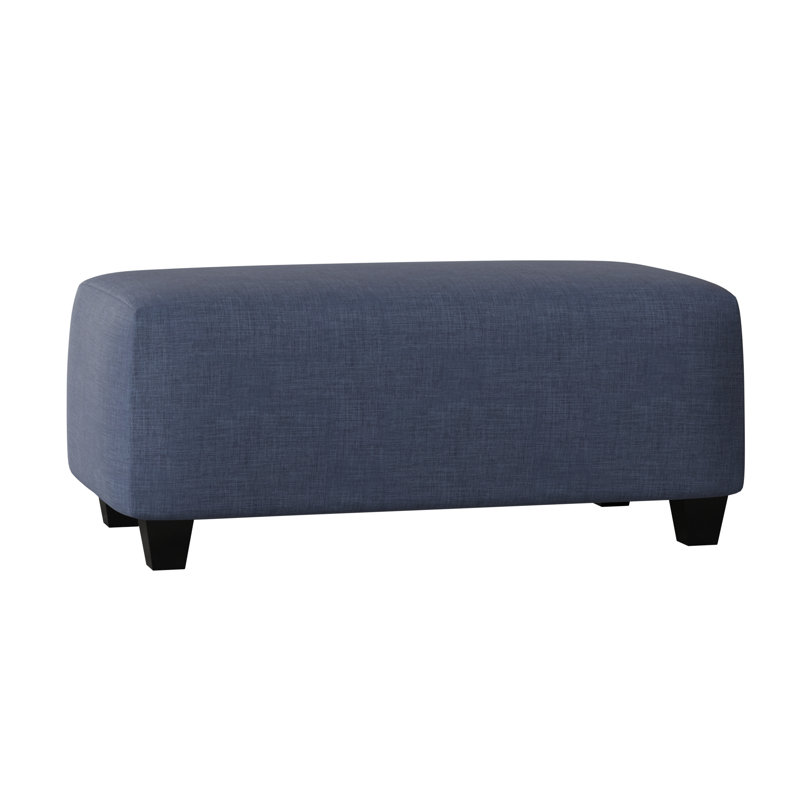 Jireth Upholstered Ottoman, Oscar Navy