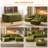 No Assembly Required of large-sized corduroy Ottoman modules,Matching modular sofa combination sofa-208314522