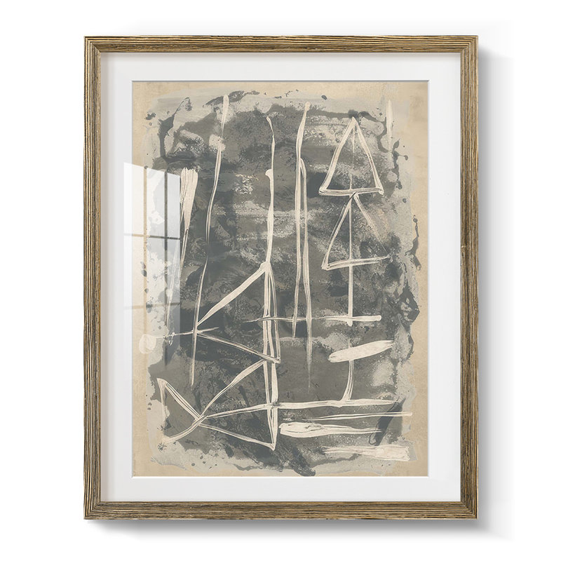 " Petal Drift I ", Yes, Walnut Framed Paper