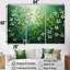 «White and Green Herbs Symphony II», ensemble d'art mural sur toile à motif floral-1682970881-1682970886