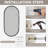 Wall Mount Bathroom Mirror Oval Frame Mirror Vanity Metal Mirror-1733173019