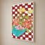 «Checkerboard Floral» par Lucille Price - Impression sur toile