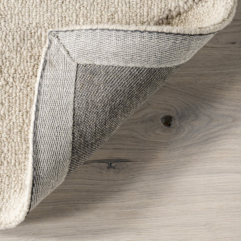 Mulholland Textured Wool Area Rug Area Rug, Rectangle 7'6" x 9'6"