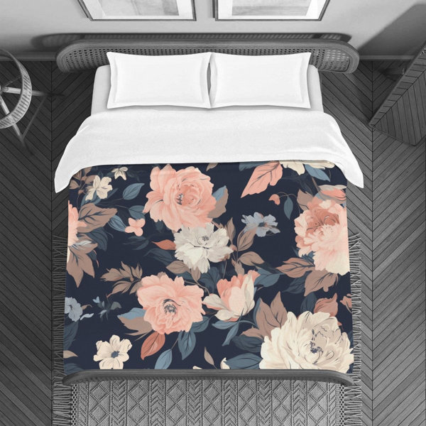 VisionBedding Floral Duvet Cover | Wayfair