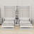 Dual Wall Murphy Beds With Cabinets And Shelves-1098848370