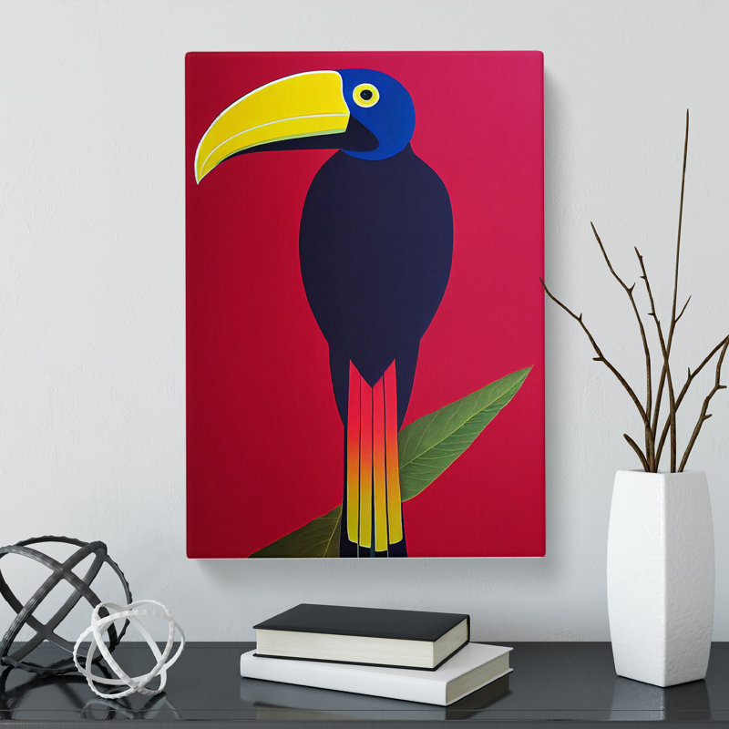Toucan Abstract Vol.7 - Wall Art, 50cm H x 35cm W x 3cm D, Wrapped Canvas