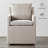 Hidar Upholstered Dining Armchair with Casters-1755915664