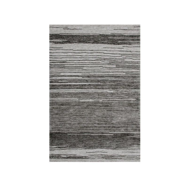 Tapis gris antidérapant gris et noir, Rectangulaire 8 pi x 11 pi