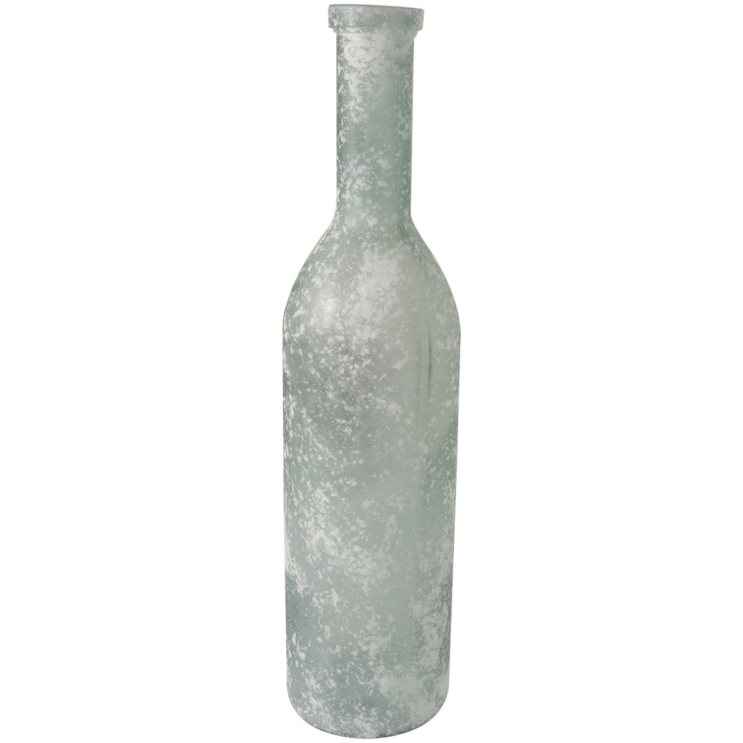 Northridge Recycled Glass Handmade Tall Ombre Floor Decorative Vase, 29.9" H x 	7.1" W x 7.15" D, Clear