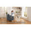 Canapé-lit George en chenille capitonné avec 2 coussins et poches de rangement George-630660920