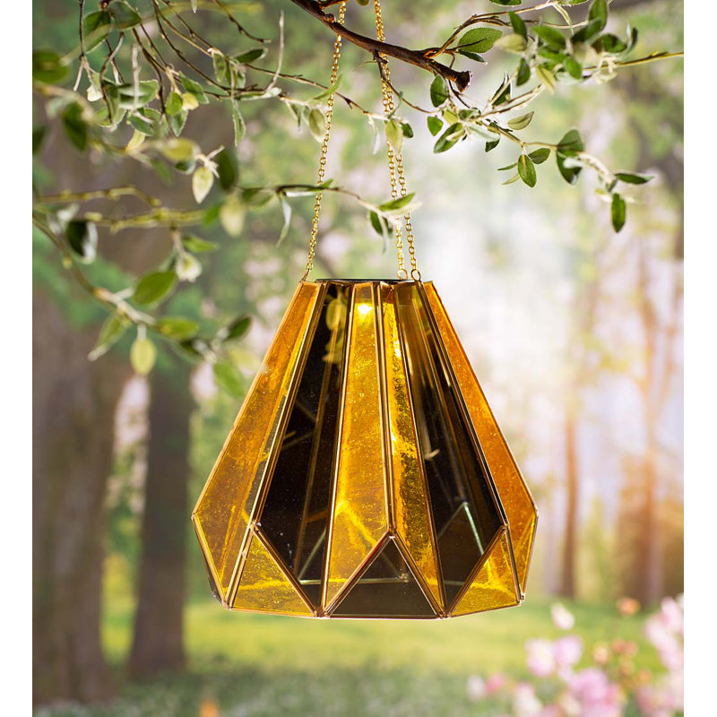 Luminaire suspendu d'extérieur à énergie solaire 25 po à DEL intégré