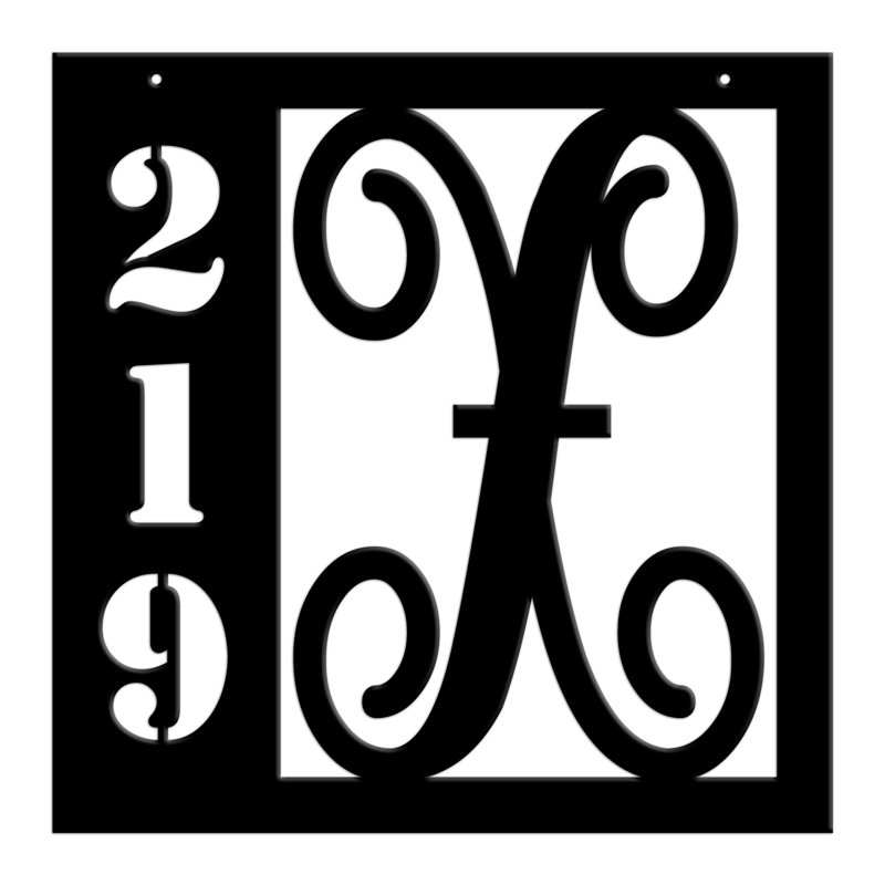 Plaque et plaque-numéro de porte Brend, Oui