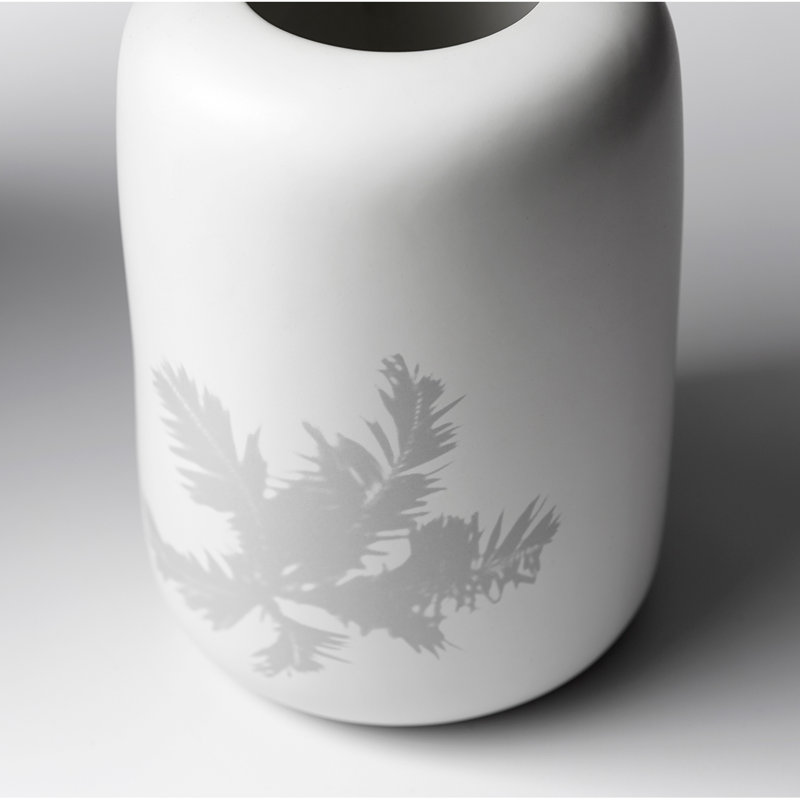 Azraa Ceramic / Porcelain Table Vase, 7.75" H x 5.5" W x 5.5" D