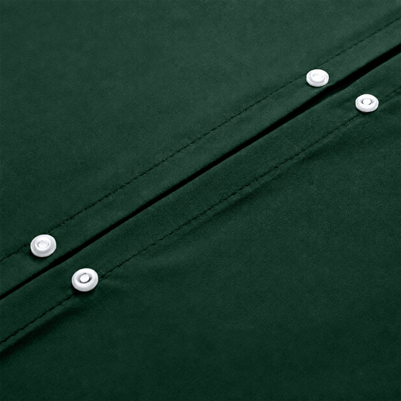 Ultra Soft 3-Piece Dyed Duvet Cover Set With Pillowcases, Kingsize Duvet Cover + 2 Pillowcases, Emerald
