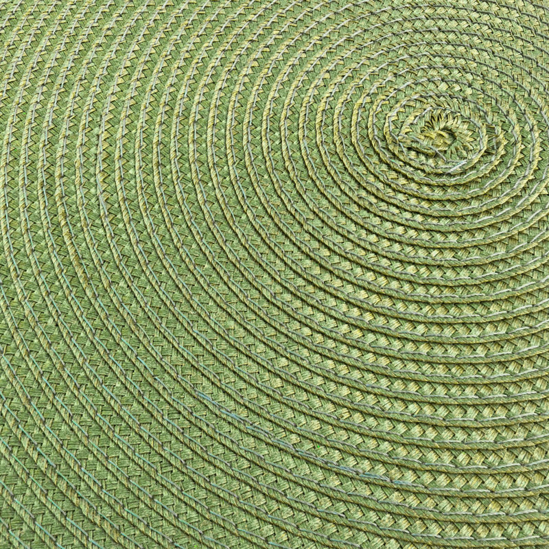 Napperon tressé 15 po Rosalba, Vert mousse