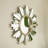 26'' Wall-mounted Sunburst-shaped PU Art Decorative Mirror