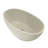 Solid Surface Freestanding Soaking Tub, 55 Inches, Beige, Simple Design For Contemporary Bathroom Bathtub, Matte Finish, Center Drain, Modern Style Luxury