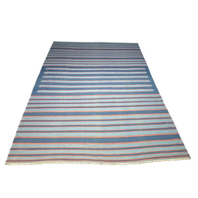 Dhurrie Hand Woven Wool Area Rug