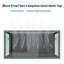 Terrarium pour reptiles de 454 litres (120 gallons), 122 x 61 x 61 cm (4 x 2 x 2 pieds), avec portes coulissantes en verre et couvercle grillagé robuste pour une ventilation optimale. Convient également aux pythons royaux, geckos et lézards. Couleur : vert.