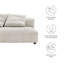 Causeuse modulaire rembourrée Solace-101323709
