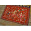 1930s Red Eight Immortals Chinese Silk Pictorial Embroidery 2' x 3' Carpet Rug